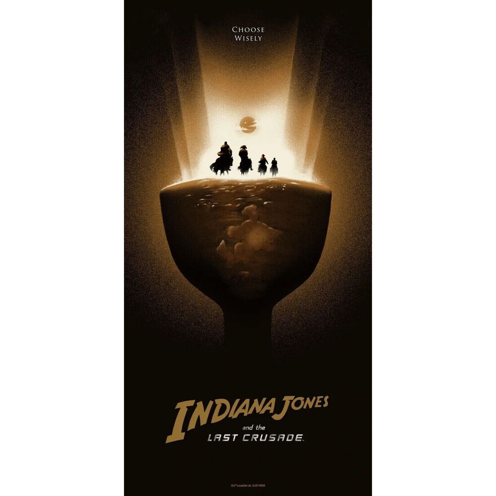 INDIANA JONES LYNDON WILLOUGHBY bottleneck gallery Art print limited edition